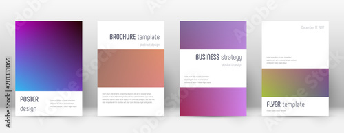 Flyer layout. Minimalistic attractive template for