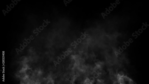 Rising flowing smoke, steam or puff animation photo