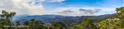 Panorama from Troodos forest, Cyprus