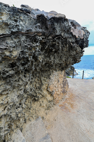 Isla Mujeres, Yucatan / Mexico - July, 23, 2019: Isla Mujers Beach Punta Sur photo