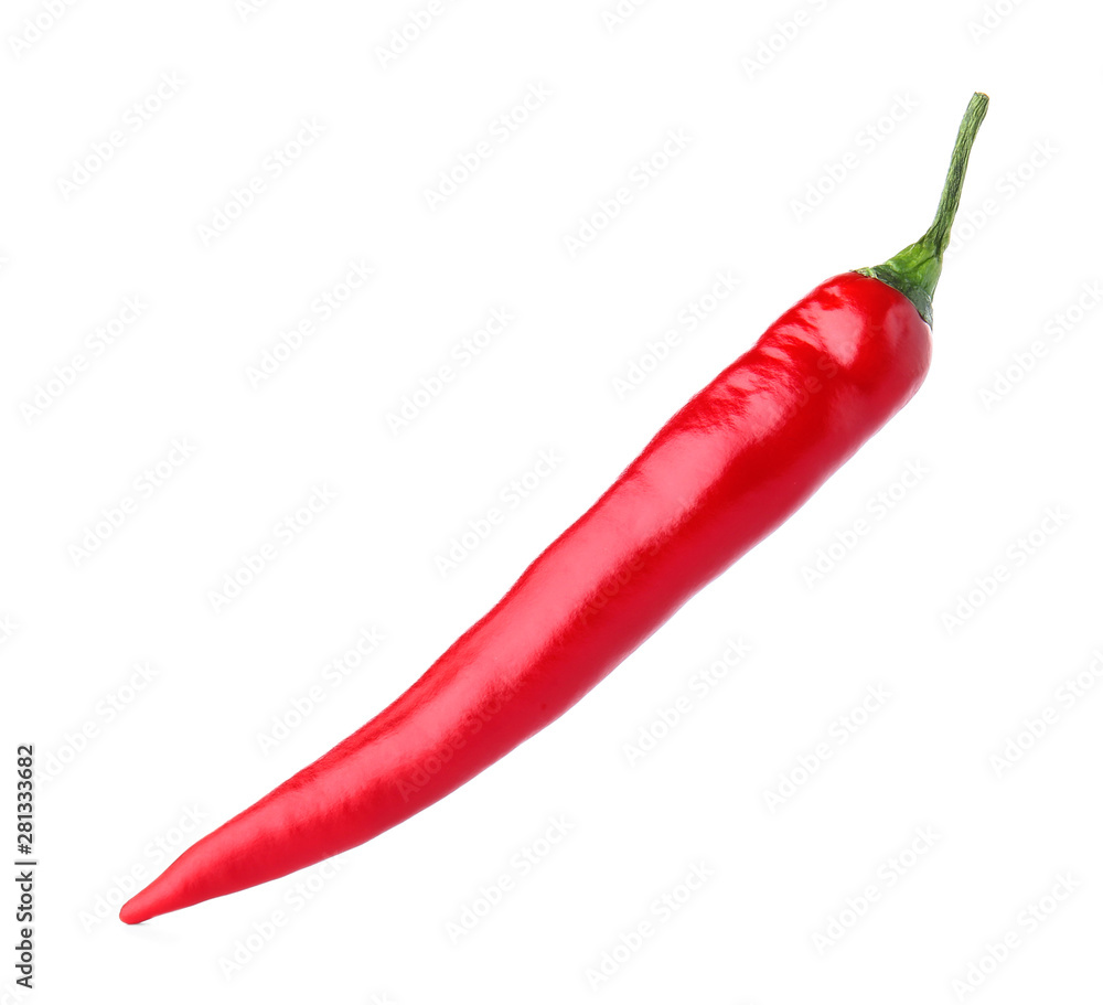 Fresh chili pepper on white background Fresh chili pepper on white background