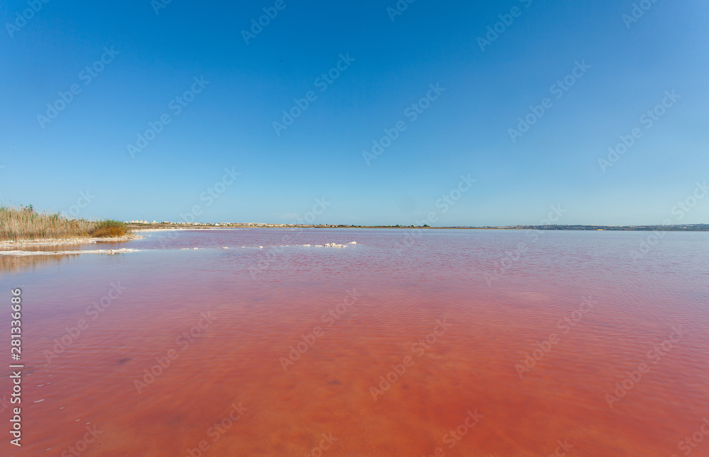 pink lake of Terragona