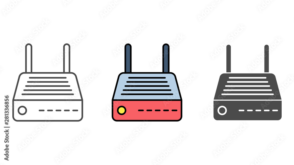 Modem vector icon sign symbol Modem vector icon sign symbol