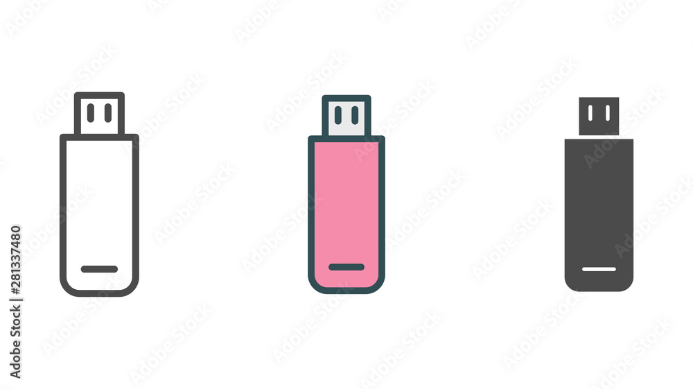 Pen drive vector icon sign symbol Pen drive vector icon sign symbol