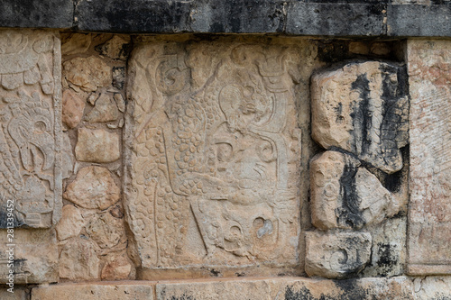 Chichén-Itzá, Yucatan / Mexico - July, 24, 2019: Chichen Itza Archaeological site