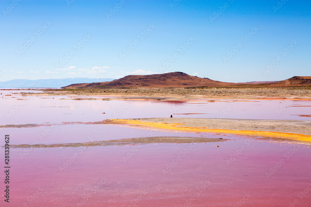 the pink water great salt lake utah love and romantic mineral salty water salt lake city utah