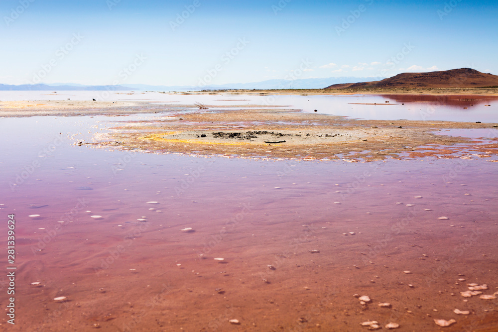 Where to find the Pink Water at The Great Salt Lake