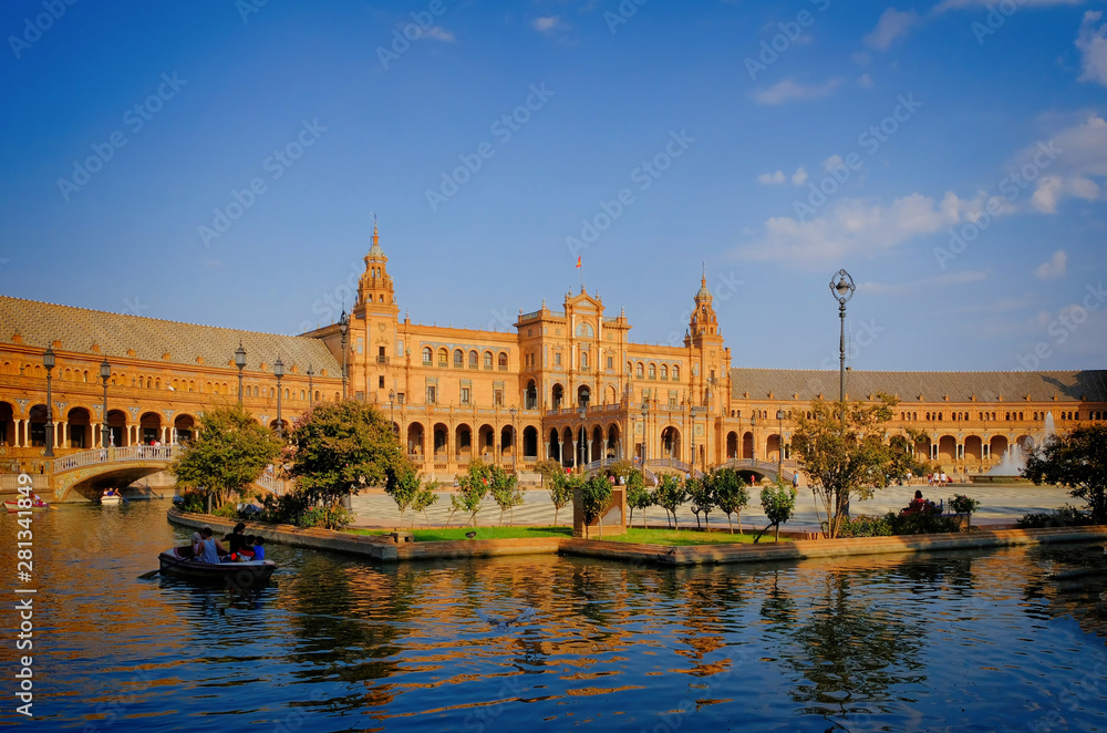 Seville, Spain. Spanish Square (Plaza de Espana) Seville, Spain. Spanish Square (Plaza de Espana)