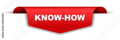 red vector banner know how