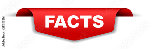 red vector banner facts