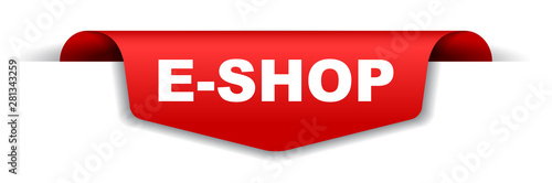 red vector banner eshop