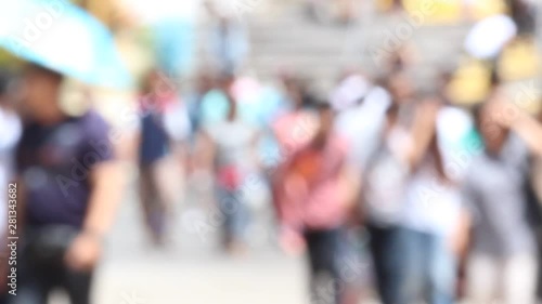 Wallpaper Mural Abstract texture background blur bokeh pedestrian Torontodigital.ca