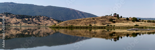 View of the lake Zazari (northwest Greece, Macedonia)