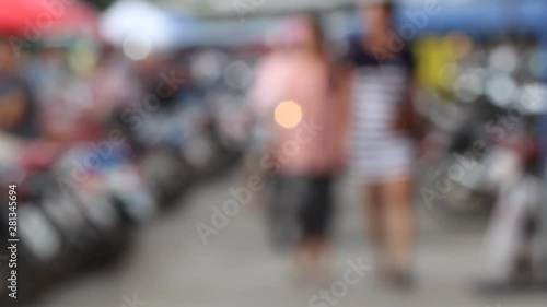 Wallpaper Mural Background surface, blurred and pedestrian bokeh Torontodigital.ca