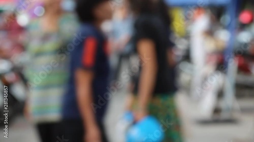 Wallpaper Mural Background surface, blurred and pedestrian bokeh Torontodigital.ca