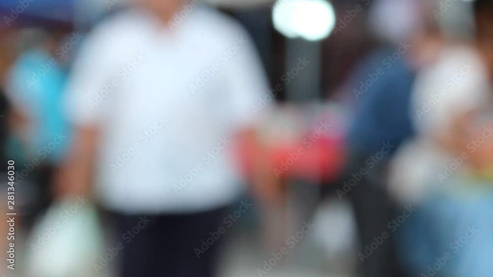 Background surface, blurred and pedestrian bokeh Background surface, blurred and pedestrian bokeh