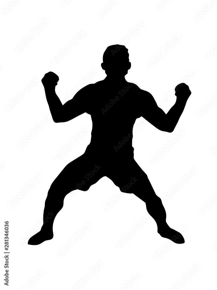 Fototapeta premium silhouette fußballer siegerpose sixpack nackt verein jubeln gewinner stark muskeln sexy fitness sport training sieger clipart design cool