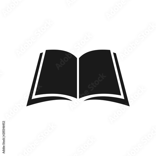 book icon, education book logo design vector