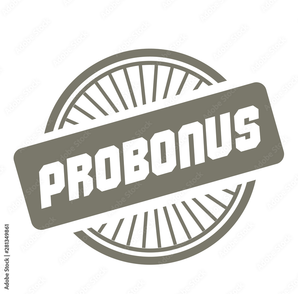 PROBONUS stamp on white background PROBONUS stamp on white background