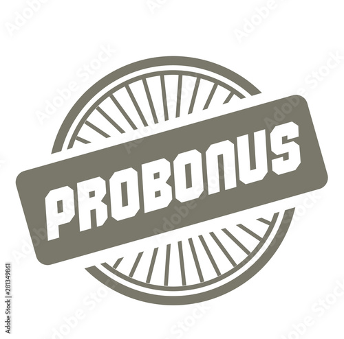 PROBONUS stamp on white background