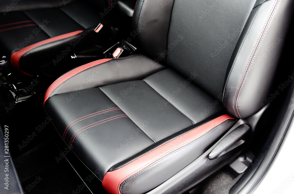 Leather car seat