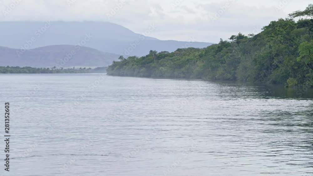 River waves and ripples at Canaima lagoon. Canaima National Park, Venezuela River waves and ripples at Canaima lagoon. Canaima National Park, Venezuela