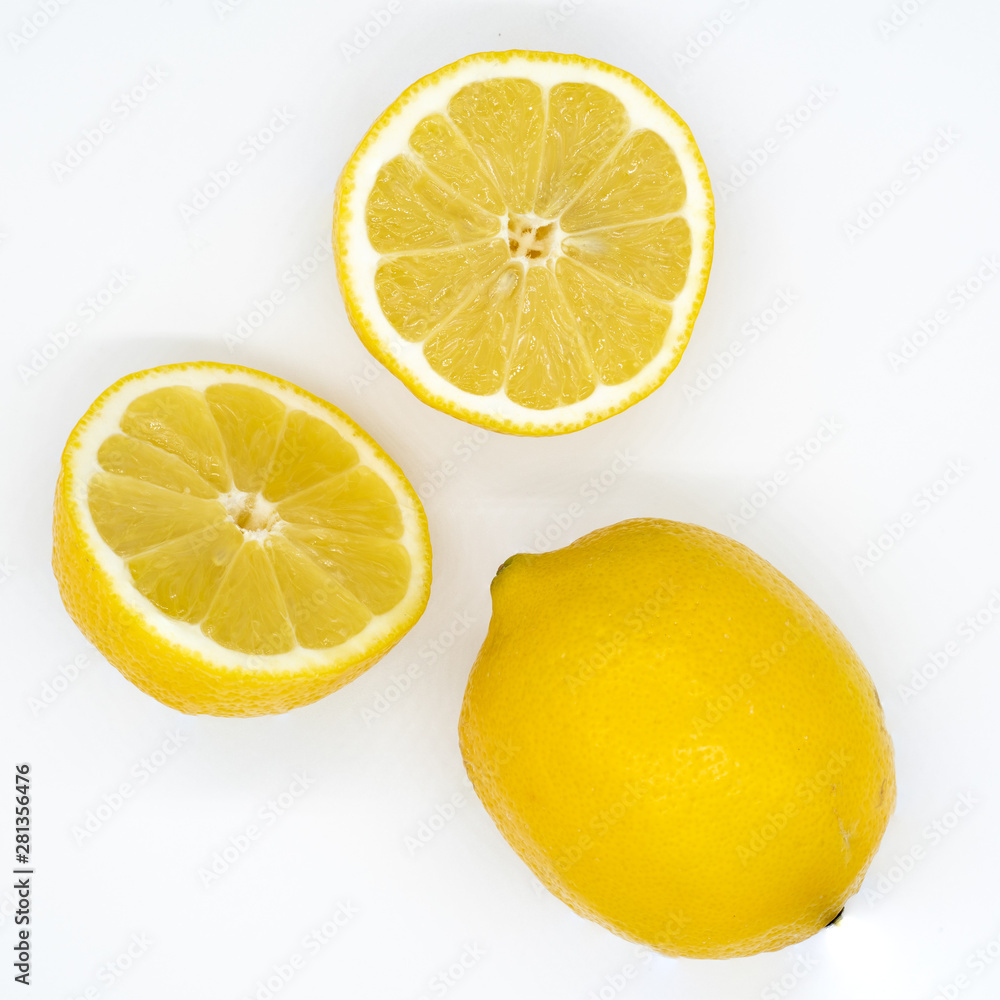 Isolated lemons on white background Isolated lemons on white background