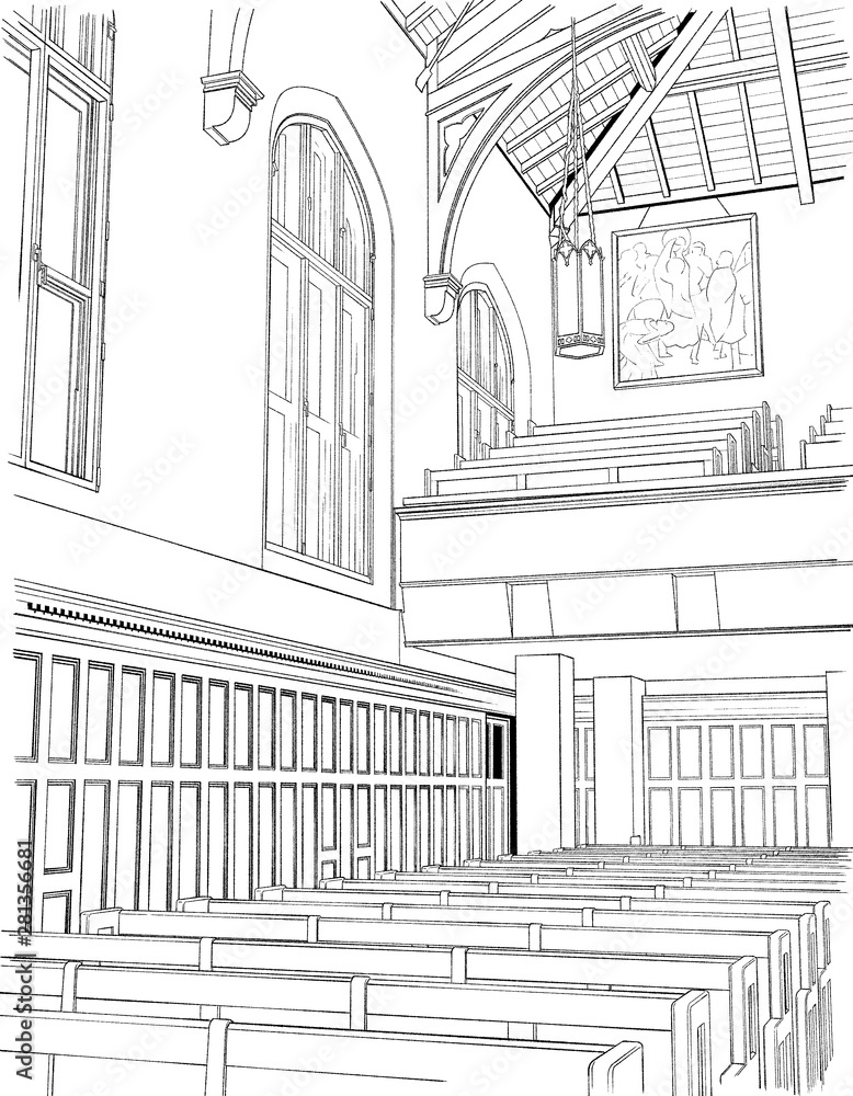 漫画風ペン画イラスト 教会 Stock イラスト Adobe Stock 漫画風ペン画イラスト 教会 Stock イラスト Adobe Stock