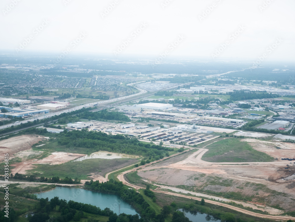 Aerial view of Houston Suburban	