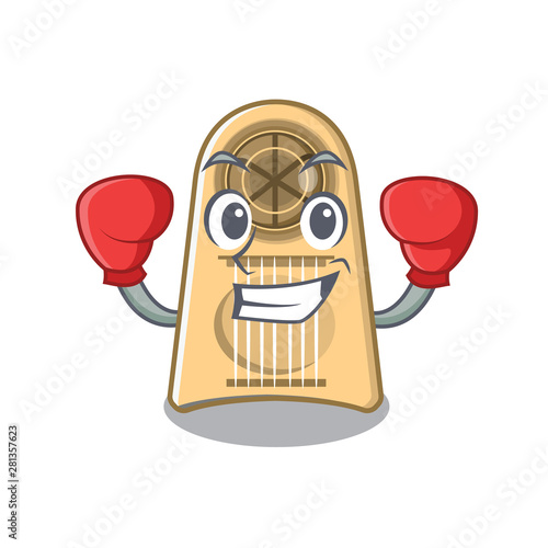 Boxing egg slicer isolated in the cartoon