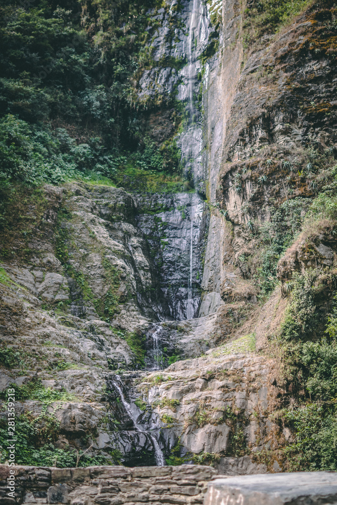 waterfall in the forest waterfall in the forest