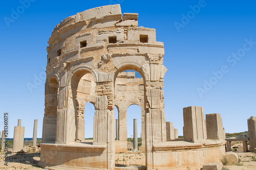 Roman basilica at Leptis Magna, Libya photo