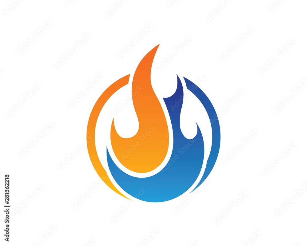Fire flame Logo icon vector illustration design Fire flame Logo icon vector illustration design