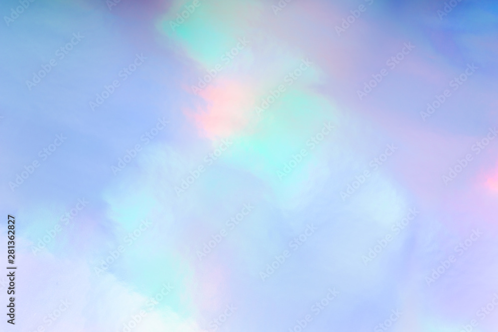 Colorful funky fantasy abstract holographic background.