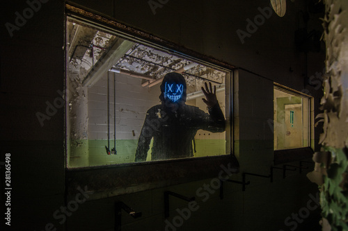 creepy mask man