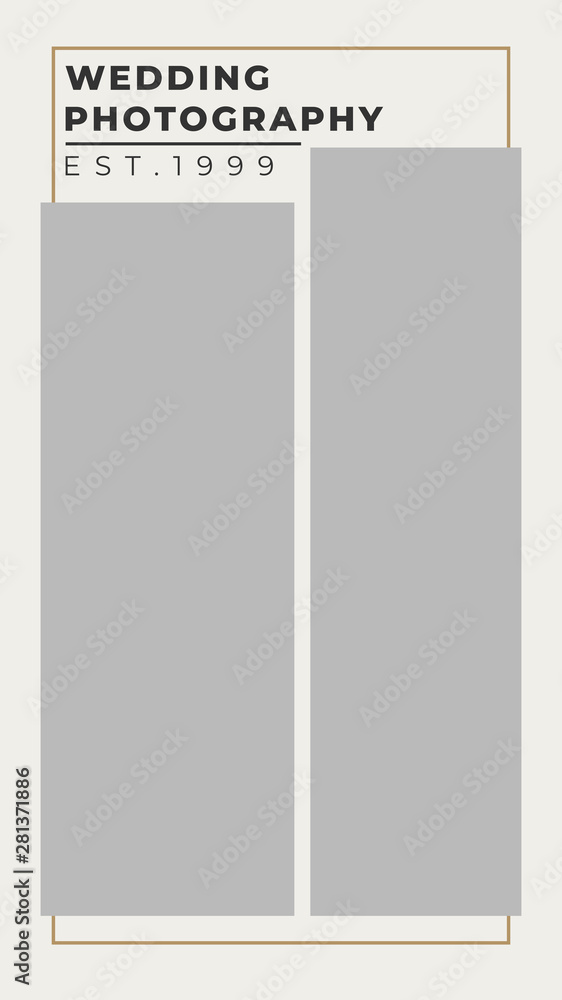 Modern wedding photography web banner for social media mobile apps Modern wedding photography web banner for social media mobile apps
