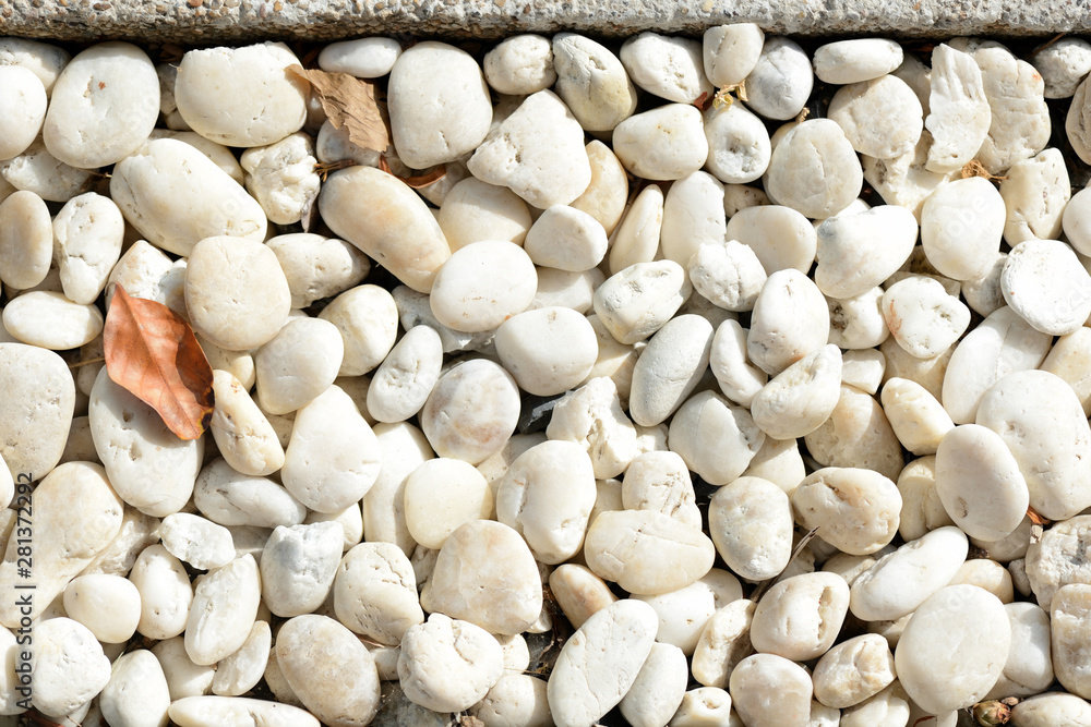 Small white pebbles close up. Natural abstract background Small white pebbles close up. Natural abstract background