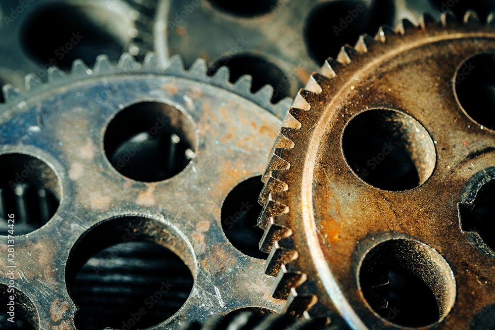 Gears from an old industrial machine Gears from an old industrial machine