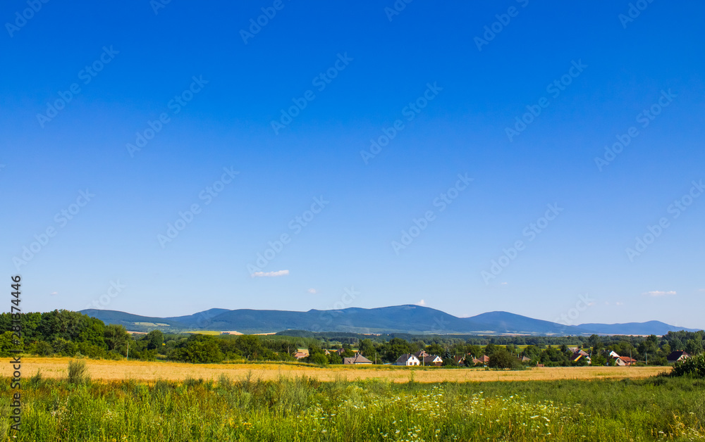 Beautiful summer view of the mountains in Slovakia