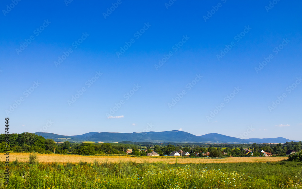 Beautiful summer view of the mountains in Slovakia Beautiful summer view of the mountains in Slovakia