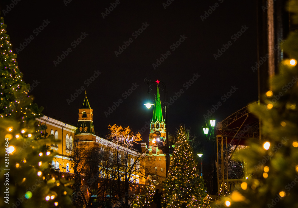 New Year's Illumination on the Red Square