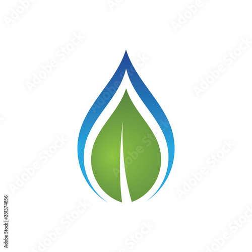 Water drop Logo Template vector illustration