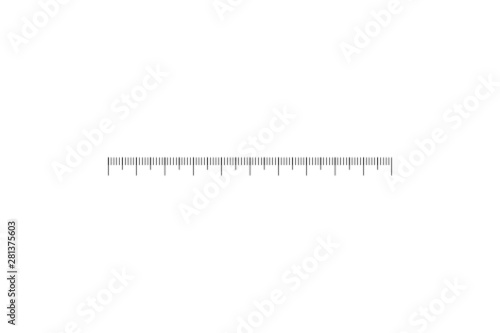Measuring scale overlay bar for distance or volume measuring tools