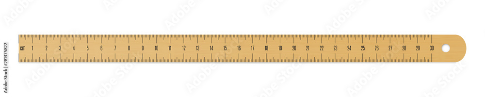 Engineer or architect wooden drafting ruler with a metric units scale. Engineer or architect wooden drafting ruler with a metric units scale.