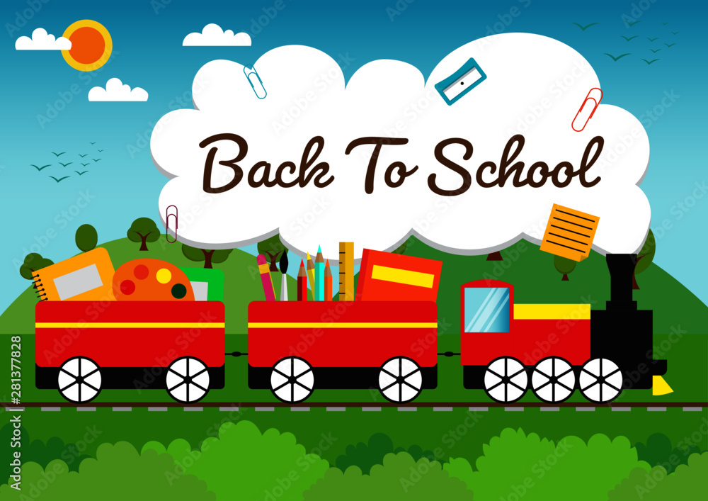 back to school with train back to school with train