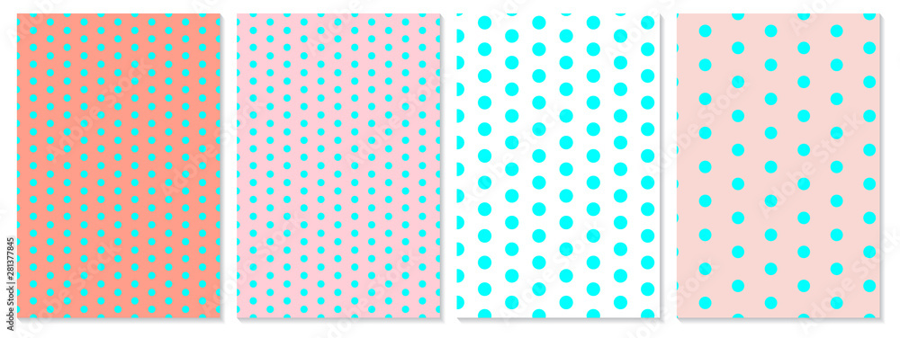 Polka dot pattern vector. Baby background. Polka dot pattern vector. Baby background.