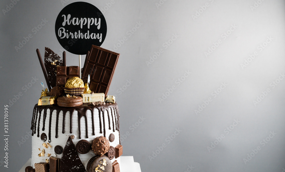 Happy Birthday Cake & Dots Gift Tag – Pepa Prints