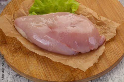 Raw chicken breast