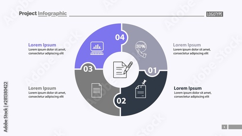 Jigsaw Puzzle Items Diagram Slide Template