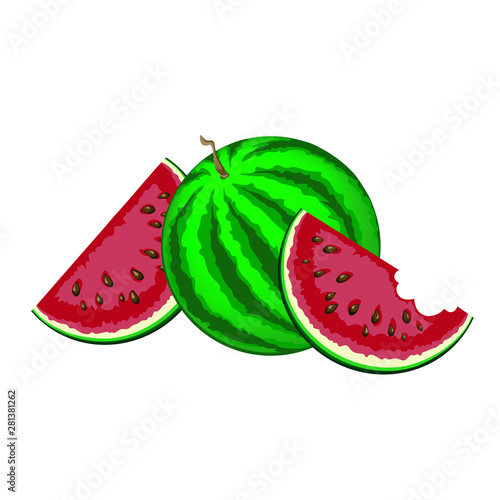 A fruity pattern with a juicy slice of watermelon.